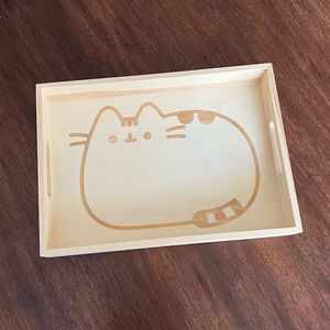 Pusheen Theme Wooden Tray